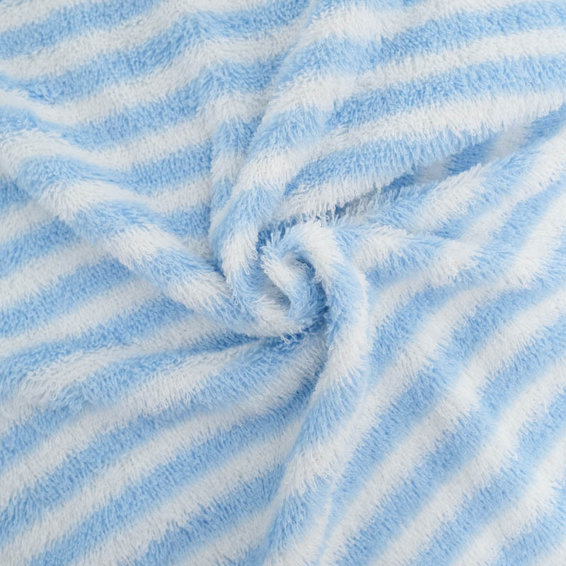 Eponge Bicolore Fines Rayures Bleu et Ecru - Maison Klem